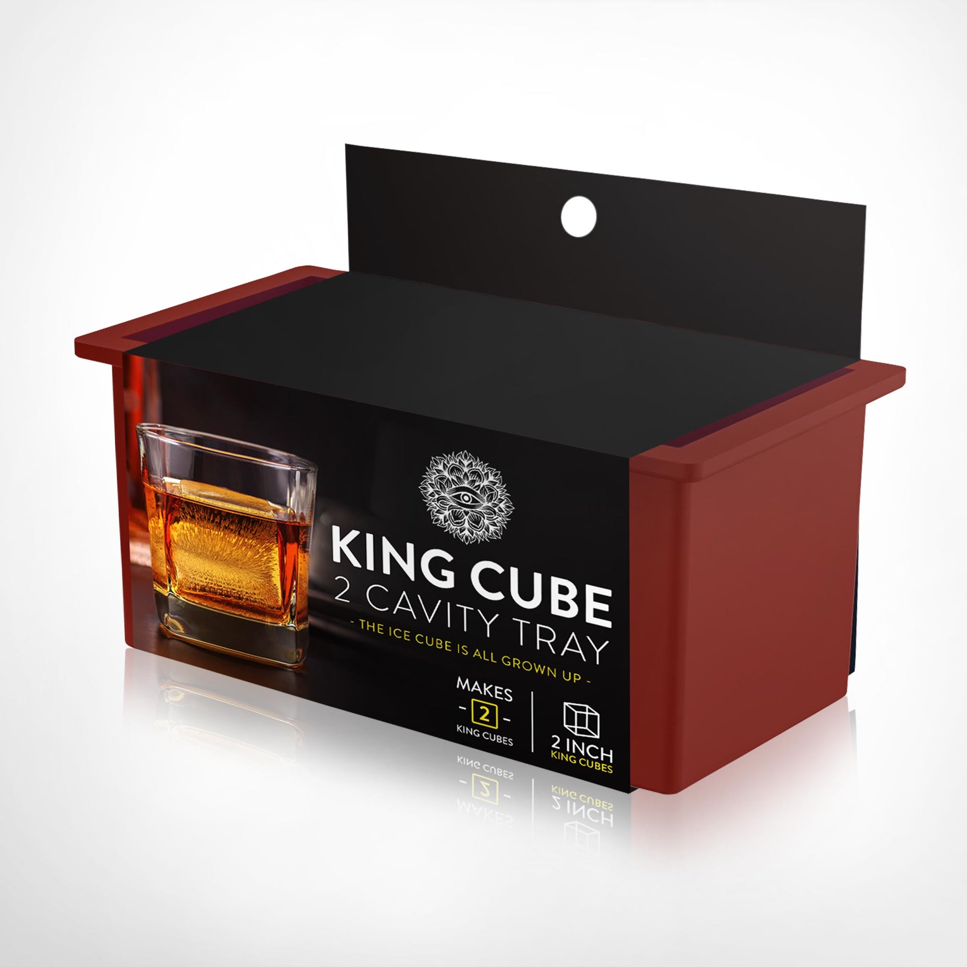 King Cube Ice Tray Red – BevMo!